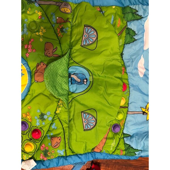 Teletubbies Vtg Mega Bloks INDOOR Play Mat and blocks 24” RARE 1999 Noo-no READ - Picture 7 of 16